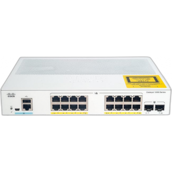 Коммутатор CISCO Catalyst 1000, 16xGE PoE+, 2xSFP C1000-16P-E-2G-L Металл В стойку 19 Коммутатор CISCO Catalyst 1000, 16xGE PoE+, 2xSFP C1000-16P-E-2G-L Металл В стойку 19