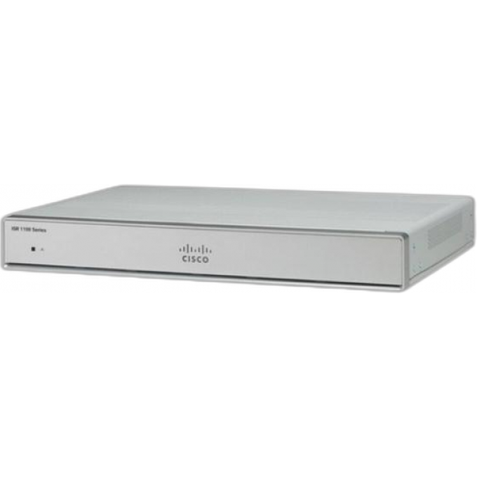 Маршрутизатор CISCO WAN 2 x 1 Гб/с, 1xLTE, LAN 4 x 1 Гб/с металл настольный C921-4PLTEAU
