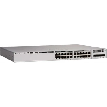 Коммутатор CISCO Catalyst, 24 x GE, Network Essentials C9300-24T-E Металл В стойку 19