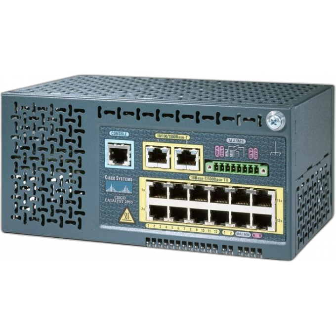 Коммутатор CISCO Catalyst, 12 x FE RJ-45 Металл В стойку 19 WS-C2955T-12