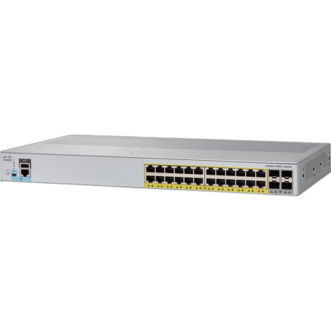 Коммутатор Catalyst CISCO Металл В стойку 19 WS-C2960L-16PS-LL
