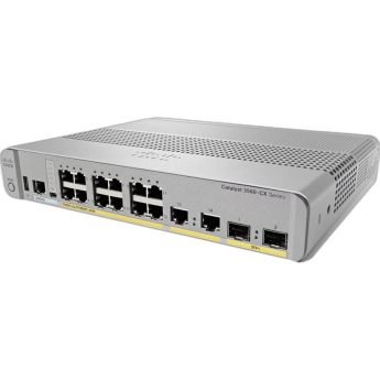 Коммутатор CISCO Catalyst, 12 x GE (PoE+), 2 x GE, 2 x SFP+, IP Base WS-C3560CX-12PD-S Металл В стойку 19 Коммутатор CISCO Catalyst, 12 x GE (PoE+), 2 x GE, 2 x SFP+, IP Base WS-C3560CX-12PD-S Металл В стойку 19
