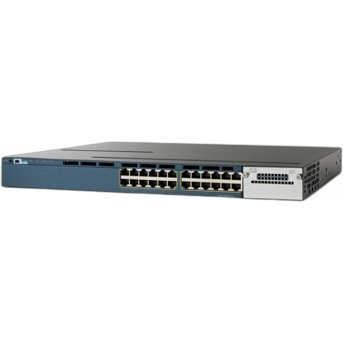 Коммутатор CISCO Catalyst, 24 x GE (UPOE), IP Base Металл В стойку 19 WS-C3560X-24U-S