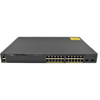 Коммутатор CISCO Catalyst, 24 x GE, 2 x SFP+, IP Services WS-C3650-24TD-E Металл В стойку 19