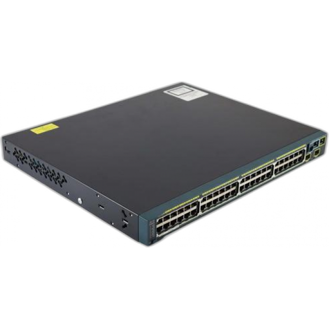 Коммутатор CISCO Catalyst, 48 x GE (PoE), 4 x SFP+, 5 AP, IP Base Металл В стойку 19 WS-C3650-48FWQ-S