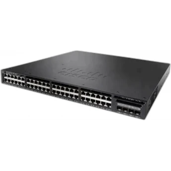 Коммутатор CISCO Catalyst, 48 x GE (24 x PoE+), 2 x SFP+, IP Services WS-C3650-48PD-E Металл В стойку 19