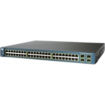 Коммутатор CISCO Catalyst, 48 x GE, 2 x SFP+, IP Services WS-C3650-48TD-E Металл В стойку 19