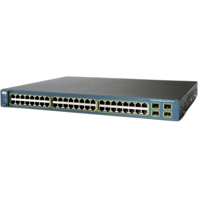 Коммутатор CISCO Catalyst, 48 x GE, 2 x SFP+, IP Services Металл В стойку 19 WS-C3650-48TD-E