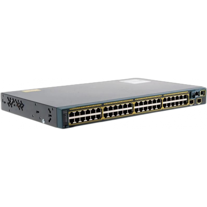Коммутатор CISCO Catalyst, 48 x GE, 2 x SFP+, LAN Base Металл В стойку 19 WS-C3650-48TD-L