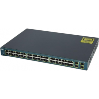 Коммутатор CISCO Catalyst WS-C3750-24TS-S Металл В стойку 19