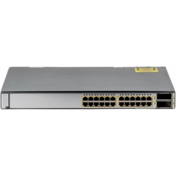 Коммутатор CISCO Catalyst WS-C3750E-24TD-E Металл В стойку 19