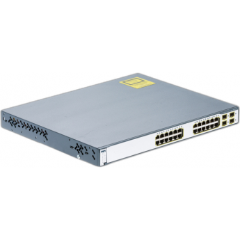 Коммутатор CISCO Catalyst WS-C3750G-24T-E Металл В стойку 19