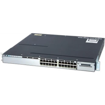 Коммутатор CISCO Catalyst WS-C3750X-24P-S Металл В стойку 19