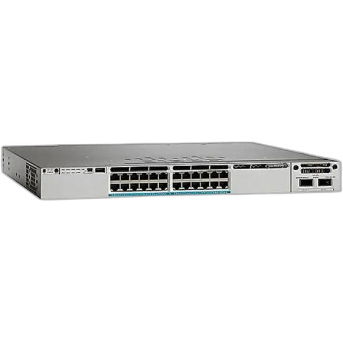 Коммутатор CISCO Catalyst, 24 x GE/SFP, IP Base Металл В стойку 19 WS-C3850-24S-S
