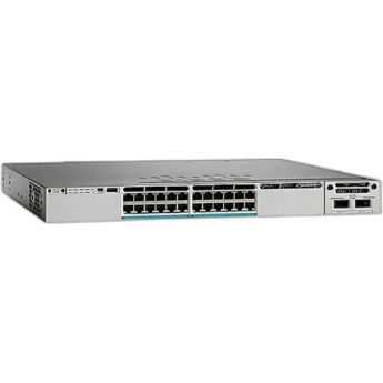 Коммутатор CISCO Catalyst, 24 x mGig (UPoE), 5 AP, IP Base WS-C3850-24XUW-S Металл В стойку 19