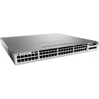 Коммутатор CISCO Catalyst, 48 x GE (UPoE), IP Services WS-C3850-48U-E Металл В стойку 19