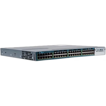 Коммутатор CISCO Catalyst, 48 x GE, IP Base WS-C3850R-48P-S Металл В стойку 19