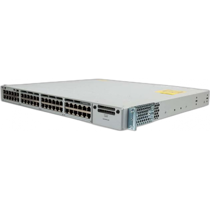 Коммутатор CISCO Catalyst, 48 x GE (PoE+), LAN Base металл в стойку 19 WS-C3850R-48T-L