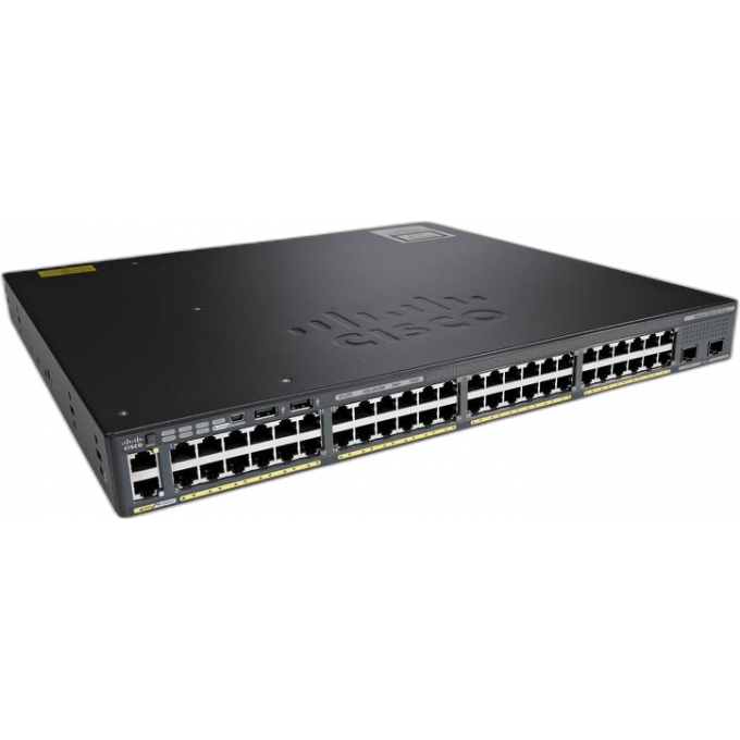 Коммутатор CISCO Catalyst, 48 x GE, 4 x SFP+, AC, Enterprise Services Металл В стойку 19 WS-C4948E-E